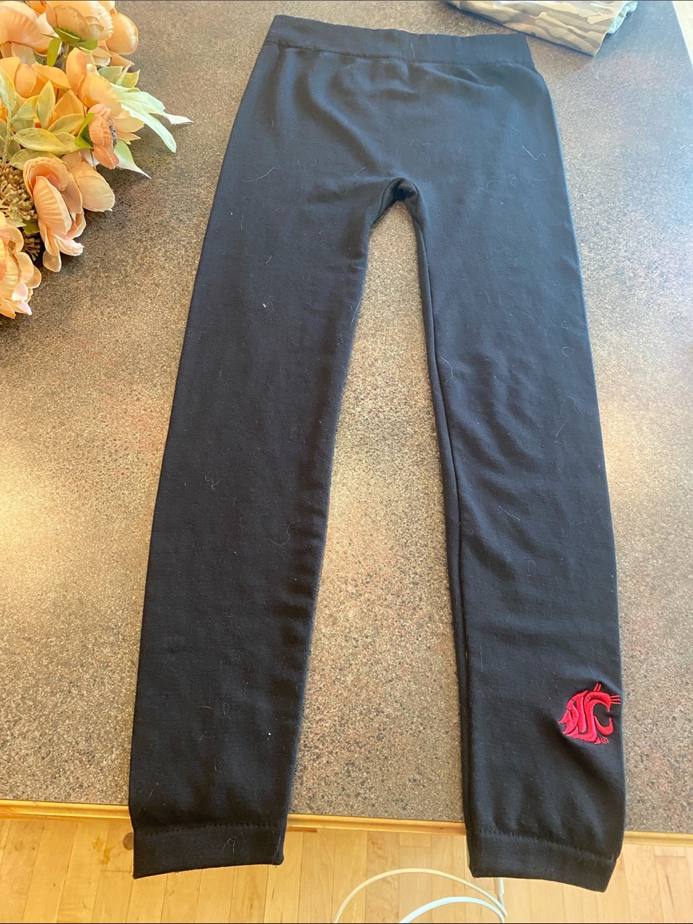 Black Leggings- Washington State University